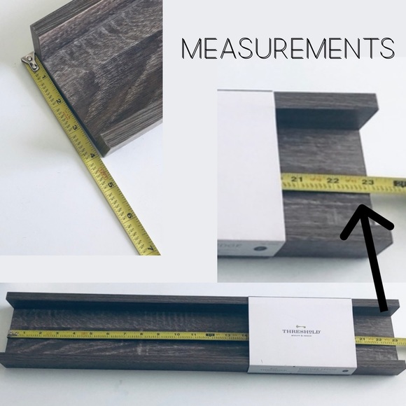 Threshold Picture Ledge Shelf Gray Wash 23” Long NEW - Picture 9 of 10